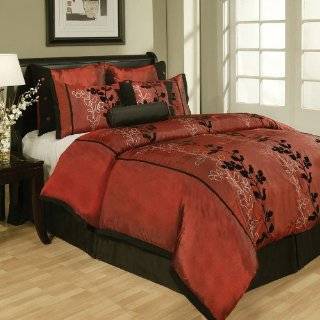 8Pcs Queen Laurel Jacquard Bedding Comforter Set