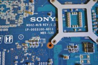 AS IS Sony Vaio Intel Motherboard A1117459A MBX 130  