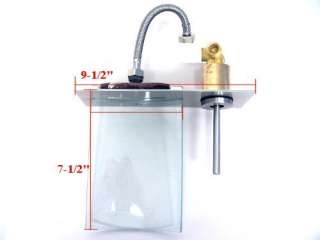 New Square Bathroom Wall Mounted Glass Waterfall Faucet  