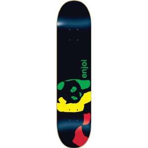 Enjoi Rasta Panda (Wider) Skateboard Deck   8.4 Resin 7 