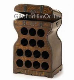 WINE PLANTATION VITNERS CHEST BOTTLE HOLDER FREE SHIP  