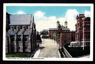 1900s Cathedral Hill,St.Johns,Newfoundland Postcard  