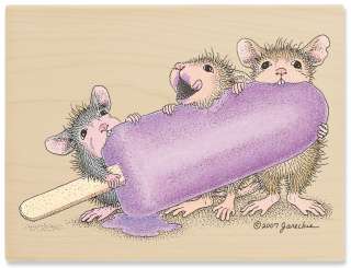   Freeze House Mouse Mounted Rubber Stamp 2.625X3.625 HMUR 1051  