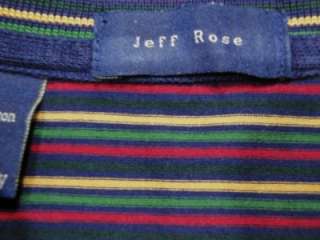 This beautiful stripe short sleeve polo shirt is from JEFF ROSE 