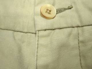 This beautiful khaki linen cotton pants from TOMMY BAHAMA features 