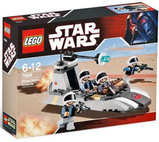 NEW Star Wars LEGO 7668 REBEL SCOUT SPEEDER with 4 MiniFigures 