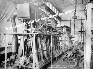 Photograph Vintage Detroit Marine Steam Engine 1901  