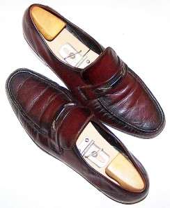 Florsheim Mens Shoes  9.5 C  Mahog.Loafers With Strap  