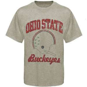 Ohio State Buckeyes Stone Grande Football Super Soft Vintage T shirt