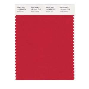   PANTONE SMART 19 1663X Color Swatch Card, Ribbon Red