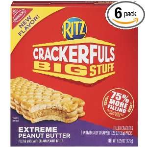 RITZ Crackerfuls Big Stuff Extreme, Peanut Butter, 6.25 Ounce (Pack of 
