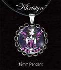 Gothic Steampunk Circus Fairy Art Charm Necklace Layla items in Myka 