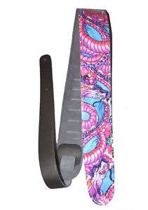 Tattoo Johnny 2.5 High Resolution Vinyl Leather Backed Guitar Strap 