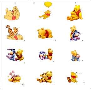 50 Baby Shower Mintbooks Party Favors Winnie the Pooh  