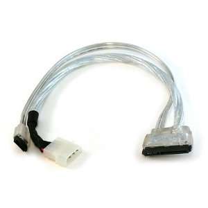  18 inch SATA Data and Power Combo Cable   Silver 