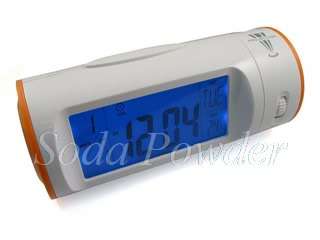 Projection Alarm Desk Clock Temperature (White Orange)  