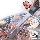 Digital BBQ Barbecue Tongs Built In Meat Thermometer