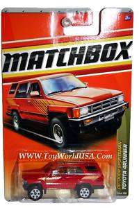 2010 Matchbox #74 Toyota 4Runner Outdoor Sportsman red  