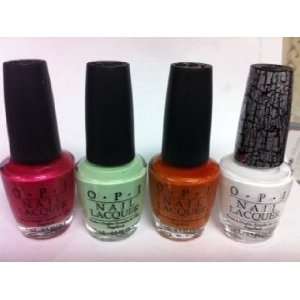  Opi White Shatter Set of 4 [Holy Pink Pagodai] Health 