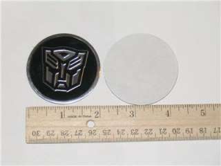 4X Transformers Emblem Badge Sticker Chrome Autobot 3D  