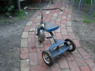 ANTIQUE VINTAGE 1950S AMC TRICYCLE ALL METAL RUST SPOT  