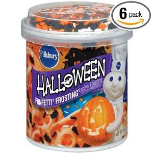 Pillsbury Funfetti Halloween Frosting, 15.6000 Ounce (Pack of 6 
