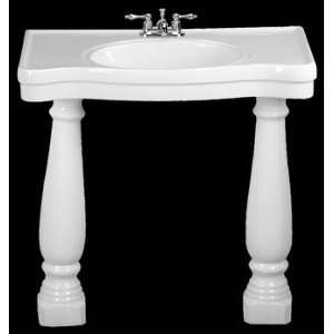   Sinks, Bella Epoque Deluxe 2 Roman Leg White Console Sink (4 Spread