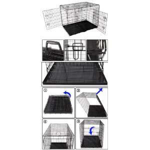  42 in Folding Pet Cages with Divider