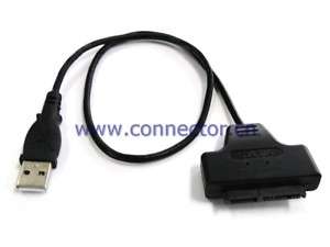 USB 2.0 to Micro SATA 7+9 16Pin 1.8 1.8 inch Hard Drives SSD Adapter 
