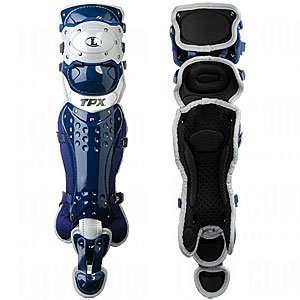   Adult Catchers Leg Guards   Navy One Fits All