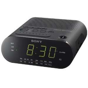  Sony ICF C218 Automatic Time Set Clock Radio (Black 