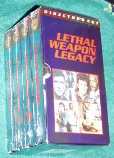 Lethal Weapon Legacy   4 VHS Tapes   Lethal Weapon   2 3 Pure 