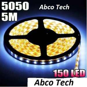  Abco Tech Cool White 5M 5050 SMD Flexible LED Strip Light 