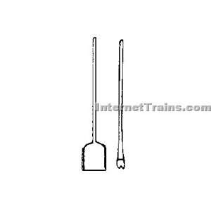  Grandt Line O Scale Spade & Claw Bar Delrin (2/ Pkg 