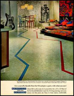 1960 vintage ad for Kentile Vinyl Tile Floors  1329  