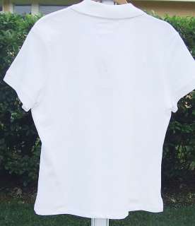 TOMMY HILFIGER WHITE COOL COTTON POLO T SHIRT TOP NEW  