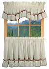 Sale Jenny Ruffled Country Tier Curtains 24 Slate