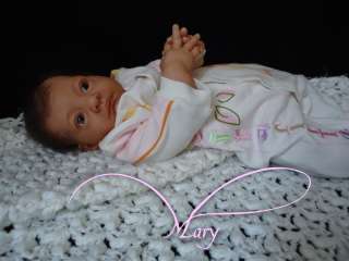 Gabrieles Rebornbabys*Mary*New Reborn With Moses Basket  