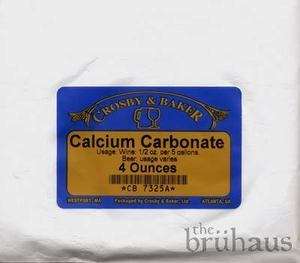 Calcium Carbonate, 4oz (113g)   Reduces Wine Acidity  