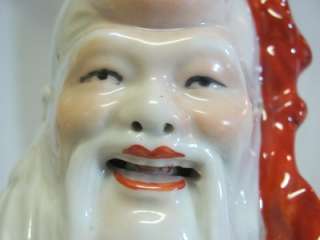 Antique Chinese Sau Figure   God of Health & Longevity  