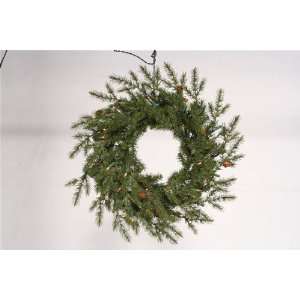    Set of 6 24 Lit Juniper Fir Wreath 360 Tips