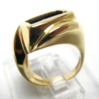 14k Yellow Gold Floating Diamond Ring  