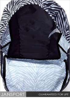 Jansport SUPER BREAK Backpack JS 43501J7TN Zebra Print  