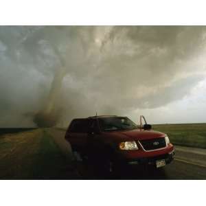  A Massive F4 Category Tornado Rampages Towards a Storm 