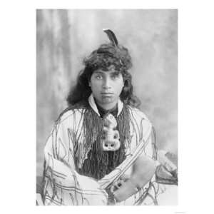  Maori Woman in Traditional Dress Photograph   Rotorua, New 