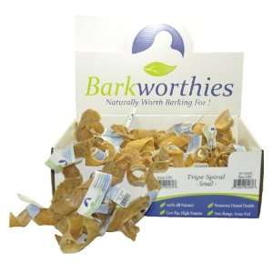  Barkworthies Premium Dog Treats, Small Tripe Spiral