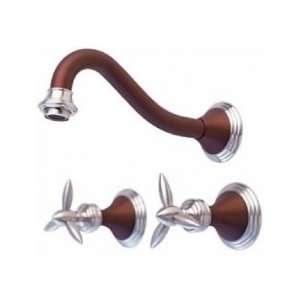   Wall Mount Widespread Lavatory Set With TX Style Handles Trim Only