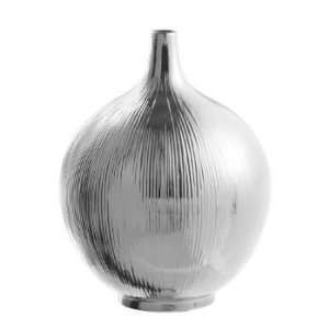  Antoinette Ceramic Vase in Silver