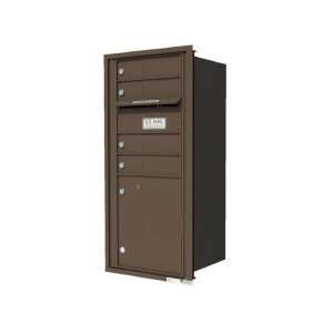 versatile™ 4C Horizontal Cluster Mailboxes in Antique Bronze   Rear