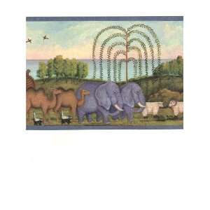  Wallpaper Border Noahs Ark and Animals